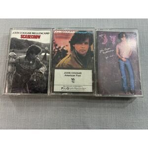 John Cougar Mellencamp Cassette Lot Scarecrow American Fool Uh Huh